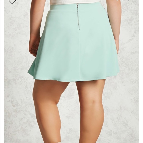 ❗️1 LEFT❗️NWT•2X•MINT TO BE•FUN N FLIRTY SKATER STYLE SKIRT•NEW - Picture 3 of 4
